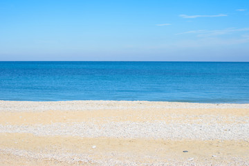 Blue sea surface.