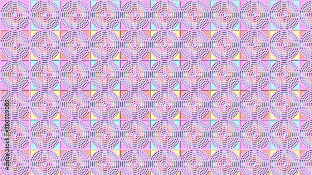 Sticker abstract background with circles