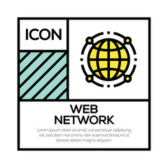 WEB NETWORK ICON CONCEPT