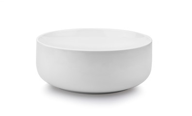 white ceramics bowl isolated on white background.