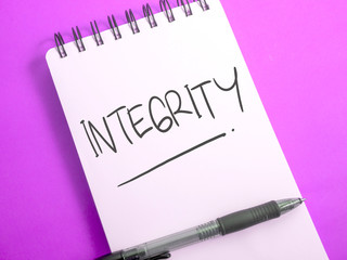 Integrity, Motivational Words Quotes Concept