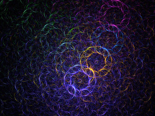 purple abstract fractal background 3d rendering illustration