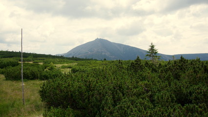 Fototapeta premium Landscape with mountains and clouds