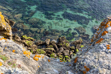 aerial view of the sea