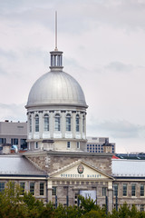 he dome of Bonsecours market Marche Bonsecours, an old victorian market building in old Montreal, Quebec, Canada