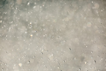 Pattern developed by the splash of water, on the side of the moving boat