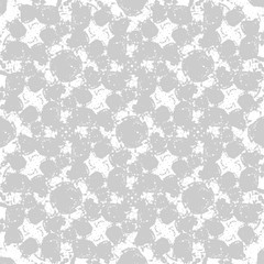 Decorative seamless pattern. Motley creative monochrome background. Abstract stains or blots.