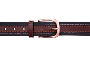 Close Up Of Brown Leather Belt