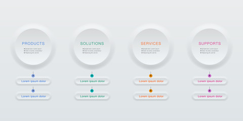 Business Flow Chart, Vector Graphic, Diagram Design	
