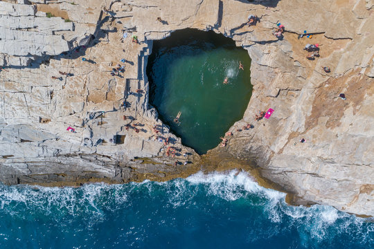 Giola natural pool in Thassos island, Greece