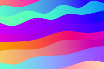 Colorful background with curved lines. Pattern design for banner, poster, flyer, card, cover, brochure
