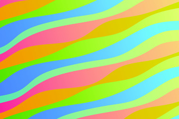 Colorful background with curved lines. Pattern design for banner, poster, flyer, card, cover, brochure