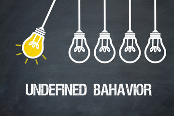 Fototapeta premium Undefined behavior
