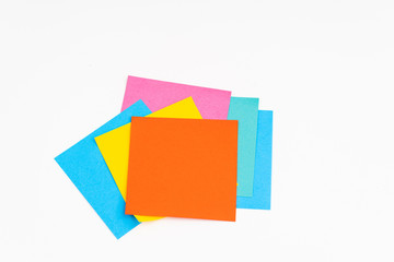 Blank post it on white background