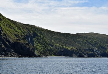 shoreline  along the Bonne Bay in the Gros Morne National Park, Newfoundland and Labrador Canada