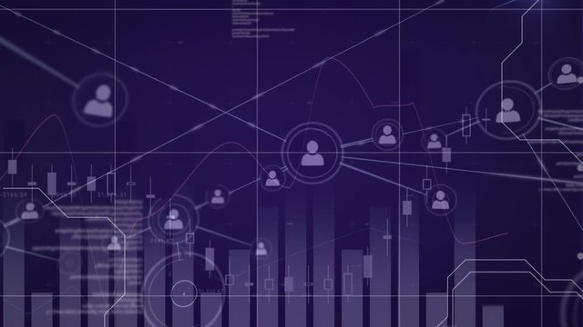 Profile icons with different graphs and program codes