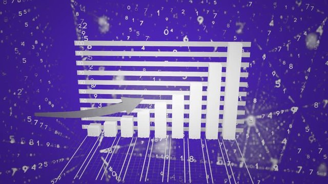 Graph with an arrow and binary numbers