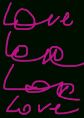 Love words background