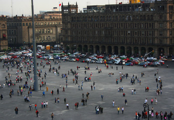 Fototapeta premium Plaza Zocalo, Mexico-city.