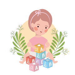 Obraz na płótnie Canvas cute baby playing avatar character