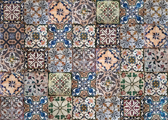 Background of vintage ceramic tiles