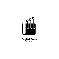 Digital Book Logo design Icon