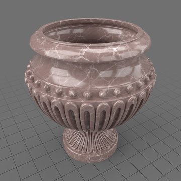 Marble garden urn 3