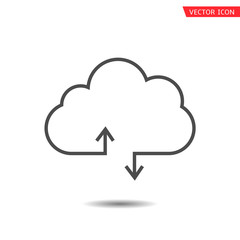 Cloud icon set