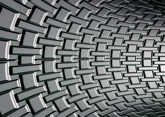 3d Aluminum abstract silver metal background