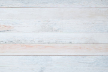 Light wooden background made of natural wood. The view from the top. Natural untreated planed...
