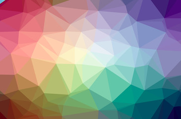 Obraz premium Illustration of abstract Blue, Green And Yellow horizontal low poly background. Beautiful polygon design pattern.