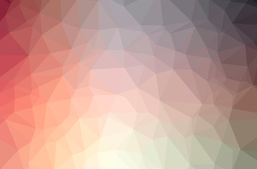 Illustration of abstract Red horizontal low poly background. Beautiful polygon design pattern.