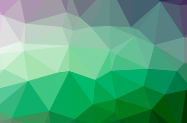 Illustration of abstract Green, Purple horizontal low poly background. Beautiful polygon design pattern.