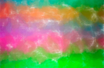 Abstract illustration of green, pink, red Watercolor with low coverage background