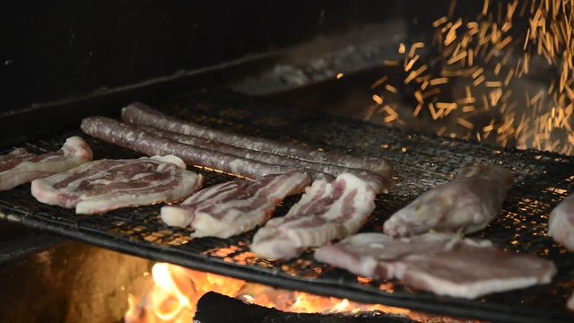 Parrillada de carne a la brasa