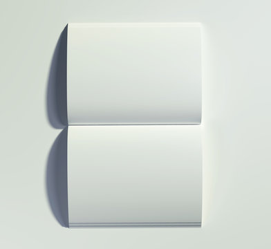 Magazine Album Spread Mockup Template 3d Render