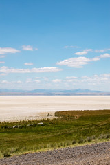 Turkey, the salt expanse of Acigol Lake (the Bitter Lake), endorheic basin 60 km east of Denizli, in the inner Aegean Region, famous for its sodium sulfate reserves extensively used in the industry 