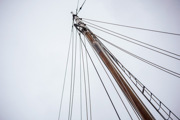 mast and rigging of ship