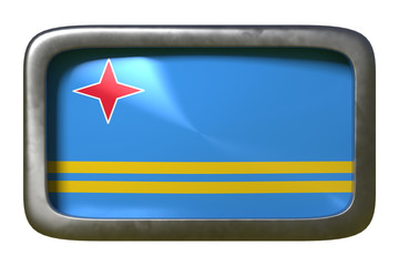 Aruba flag sign