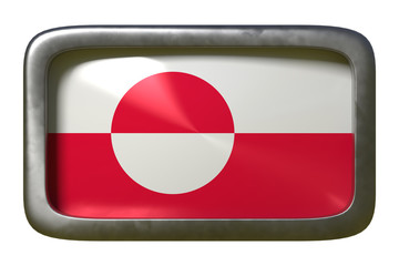 Greenland flag sign
