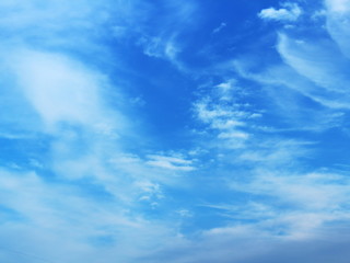Blue sky with clouds abstraction background