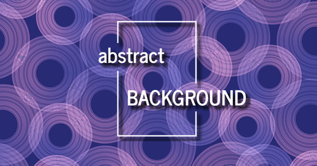 Fototapeta premium Trendy geometric purple background with abstract circles shapes. Banner design. Futuristic dynamic pattern design. Vector illustration