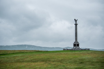 lone monument in the field 