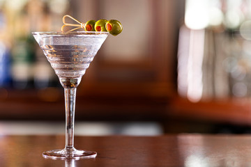 The Classic Three Olive Vodka Martini