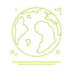 Planet Earth. World vector icon. Earth Day.
