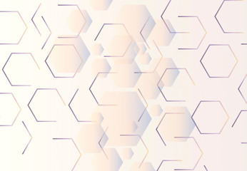 futuristic background of the scientific hexagonal pattern