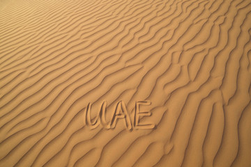UAE. Desert  background close up