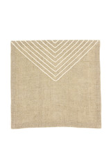 Pocket square with embroidery isolated over a white background. Wedding accessories