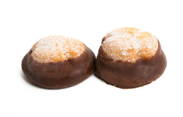 swiss cookies isolated