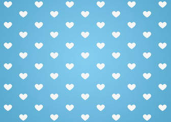 Fototapeta na wymiar hearts Background blue wall - Valentine day concept